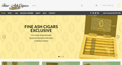 Desktop Screenshot of fineashcigars.com